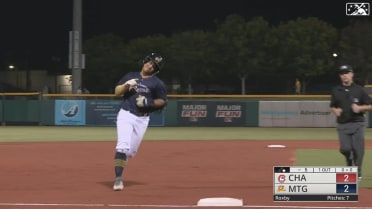 Heriberto Hernandez hits a two-run homer in Double-A
