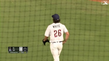 Owen White ends his one-hit outing with a strikeout