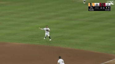 Donovan Walton makes a terrific diving stop