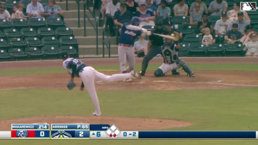 Felix Arronde's fifth and final batter of the game