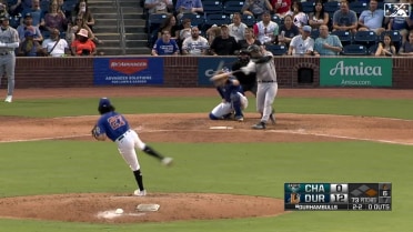 Lenyn Sosa belts a two-run home run for Charlotte