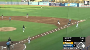 Evan Reifert starts a slick double play
