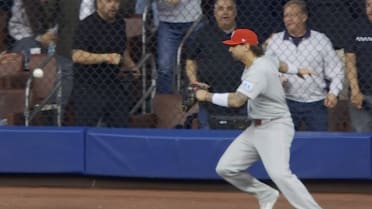Nick Castellanos' catch at the wall is confirmed