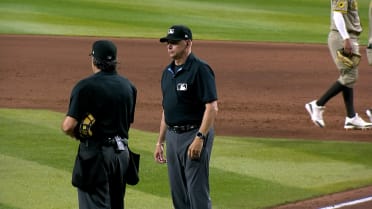 Geraldo Perdomo is safe at the plate after review