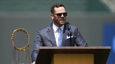 Mike Moustakas' retirement ceremony